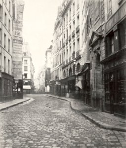 Charles Marville, Rue de l'Ecole de Médecine, de la rue Dupuytren, ca. 1853–70