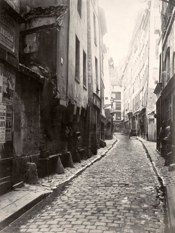 Charles Marville, Rue Grégoire de Tours, ca. 1853–70