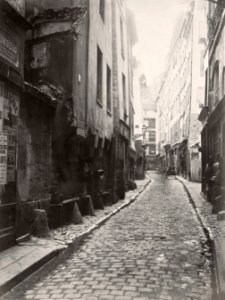 Charles Marville, Rue Grégoire de Tours, ca. 1853–70