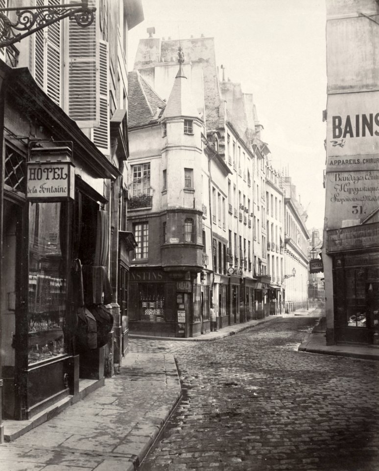 Charles Marville, Rue de l'Ecole de Médecine, ca. 1853–70