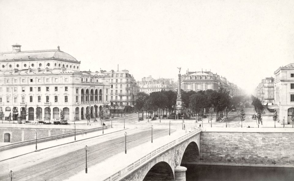 Charles Marville, Place du Châtelet, ca. 1853–70