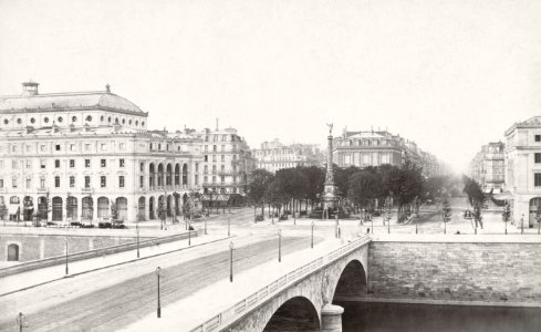 Charles Marville, Place du Châtelet, ca. 1853–70