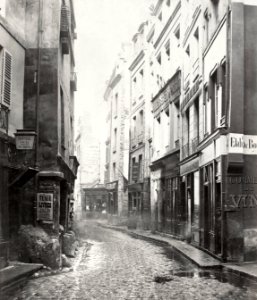 Charles Marville, Rue Volta, de la rue Dumaire, ca. 1853–70