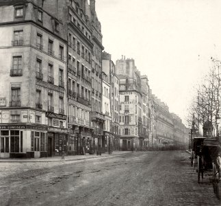 Charles Marville, Quais de l'Ecole et de la Mégisserie, ca. 1853–70