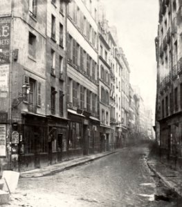 Charles Marville, Rue Phélippeaux, de la rue Volta, ca. 1853–70