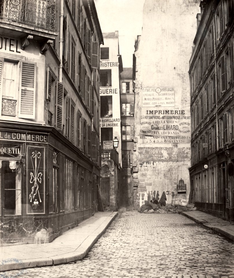 Charles Marville, Rue Sainte-Croix, ca. 1853–70