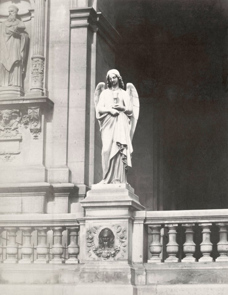 Charles Marville, Square de la Trinité, sculpteur 2, ca. 1853–70