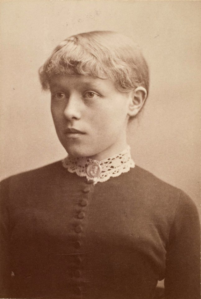 Charles Riis - Portrait photograph of Helene Schjerfbeck