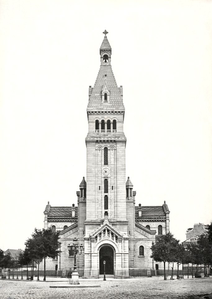Charles Marville, Église Saint-Pierre-de-Montrouge, ca. 1850–70