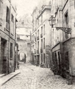 Charles Marville, Rue Haute des Ursins, de la rue St. Landry, ca. 1853–70