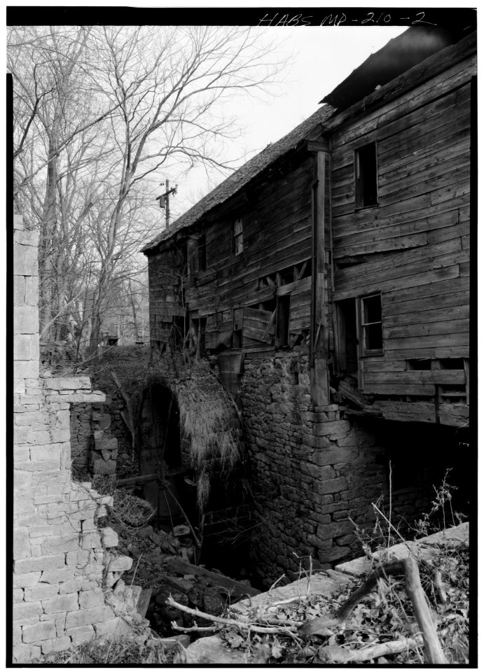 Charles mill on Chesapeake and Ohio Canal Water Wheel from HABS