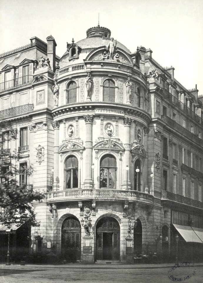 Charles Marville, Théâtre du Vaudeville, ca. 1853–70