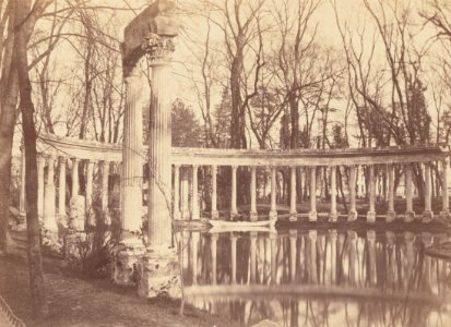 Charles Marville, The Naumachia, Parc Monceau, Paris, 1861 - 1871