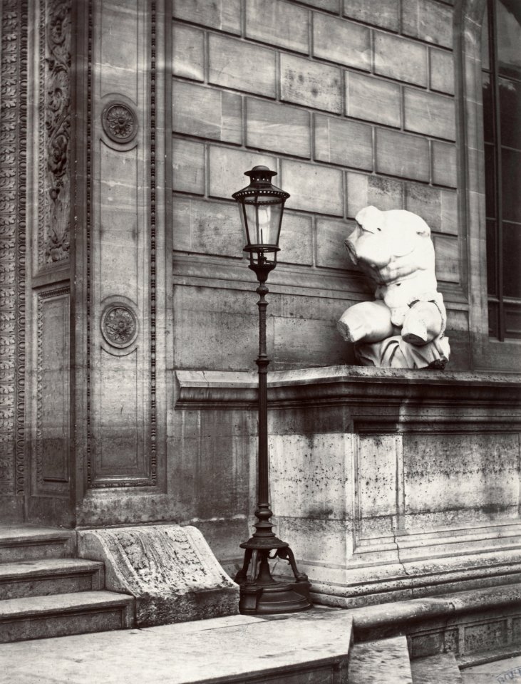 Charles Marville, École des Beaux-Arts, entrée principale, 1878