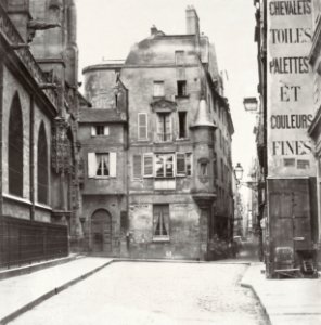 Charles Marville, Tourelle de la rue des Prêtres-Saint-Germain-l'Auxerrois, ca. 1853–70