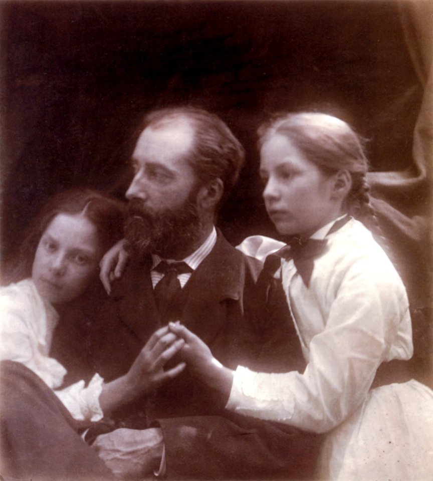 Charles Norman and his Daughters, Adeline and Margaret, by Julia Margaret Cameron