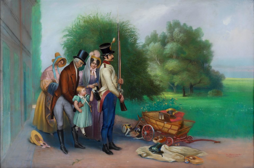 Charles Scolik Kaiser Franz im Kreise seiner Familie