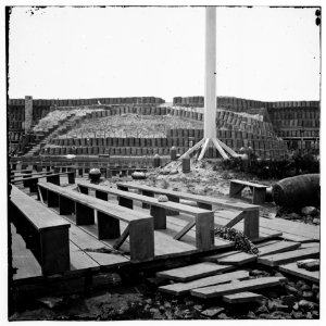 Charleston Harbor, South Carolina. Interior view of Fort Sumter LOC cwpb.03062
