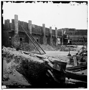 Charleston Harbor, South Carolina. Interior view of Fort Sumter LOC cwpb.03071