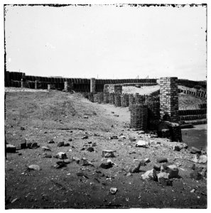 Charleston Harbor, South Carolina. Interior view of Fort Sumter LOC cwpb.03077