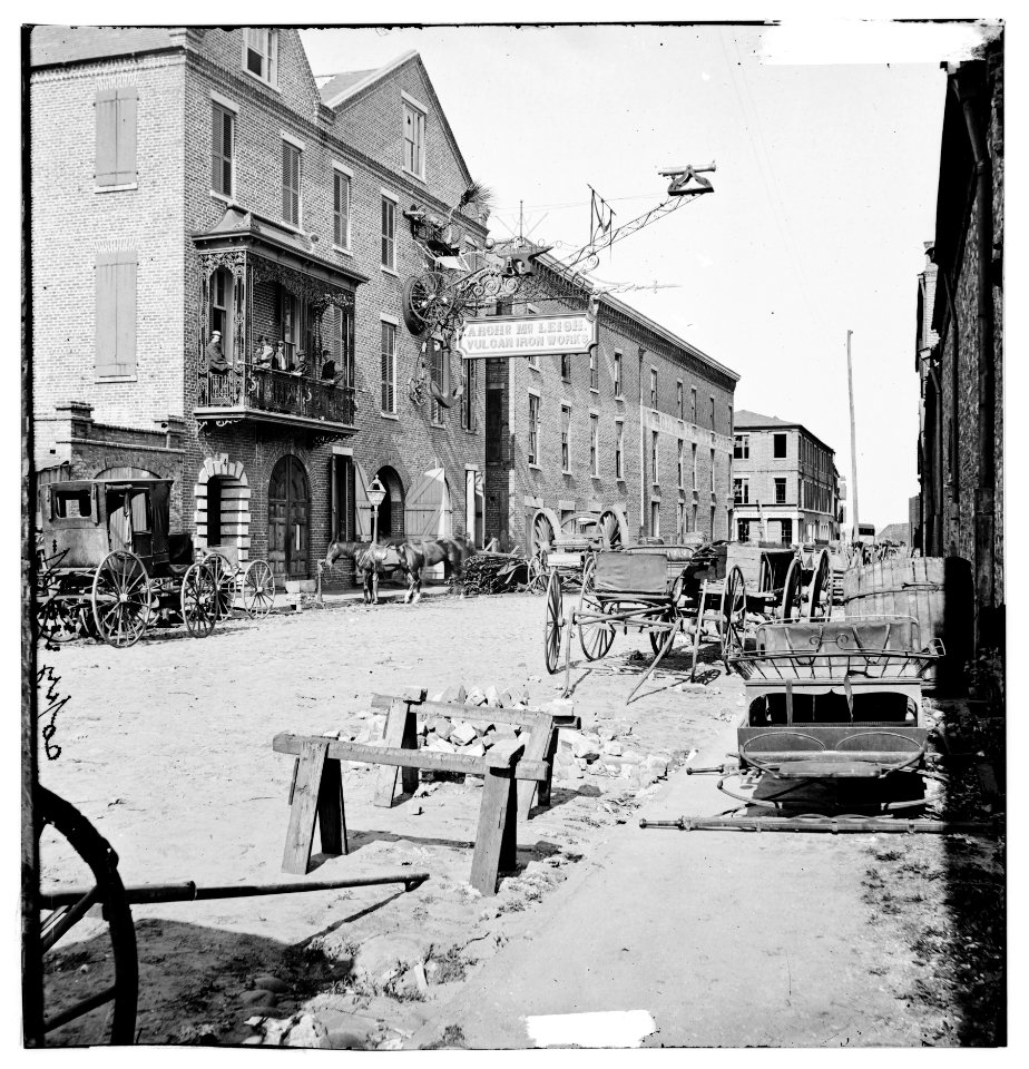 Charleston, S.C. Archibald McLeish's Vulcan Iron Works and other houses on Cumberland Street LOC cwpb.02418
