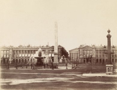 Charles Soulier, Place de la Concorde à Paris