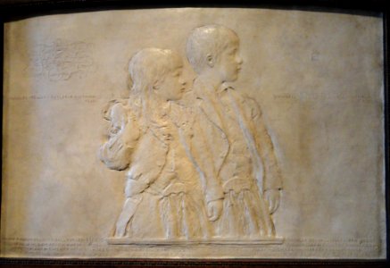 Charles Stewart Butler and Lawrence Smith Butler, by Augustus Saint-Gaudens, 1880-1881, plaster - National Gallery of Art, Washington - DSC08739 photo