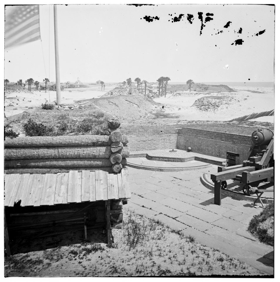 Charleston, South Carolina (vicinity). Interior view of Fort Moultrie. (Sullivan's Island) LOC cwpb.03091