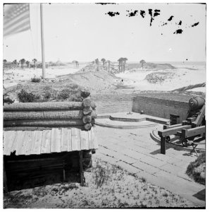 Charleston, South Carolina (vicinity). Interior view of Fort Moultrie. (Sullivan's Island) LOC cwpb.03091