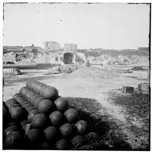 Charleston, South Carolina (vicinity). Interior view of Fort Moultrie. (Sullivan's Island) LOC cwpb.03094