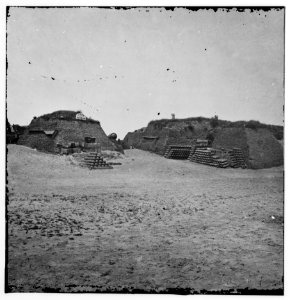 Charleston, South Carolina (vicinity). Interior view of Fort Putnam. (Morris Island) LOC cwpb.03111