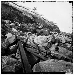 Charleston Harbor, South Carolina. Exterior view of Fort Sumter LOC cwpb.03081