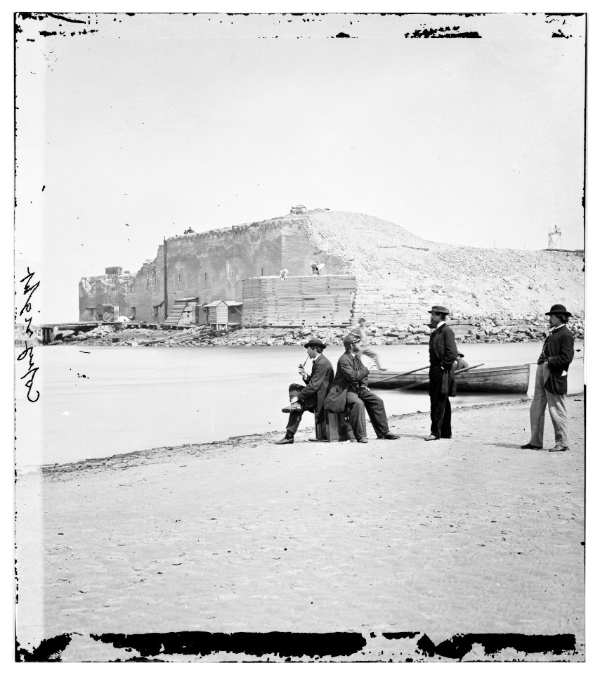 Charleston, S.C. Fort Sumter, from the sand-bar LOC cwpb.02291