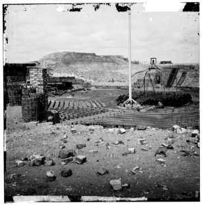 Charleston Harbor, South Carolina. Interior view of Fort Sumter LOC cwpb.03064