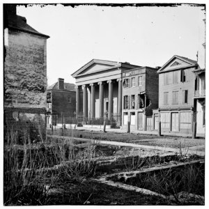 Charleston, S.C. Hibernian Hall (with columns; 105 Meeting Street), place of meeting after the burning of Secession Hall LOC cwpb.03032