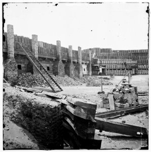Charleston Harbor, South Carolina. Interior view of Fort Sumter LOC cwpb.03072