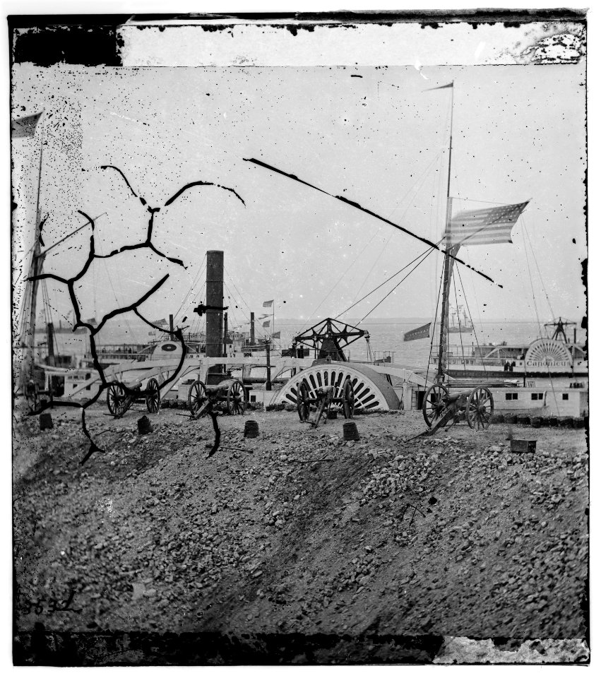 Charleston Harbor, South Carolina. View from parapet of Fort Sumter the day the flag was raised LOC cwpb.03213