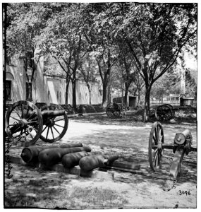 Charleston, S.C. Blakely guns and ammunition in the Arsenal yard LOC cwpb.02387