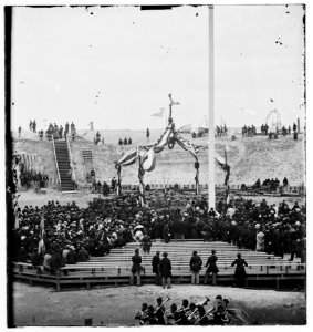Charleston, S.C. Crowd inside Fort Sumter awaiting the flag-raising LOC cwpb.02465