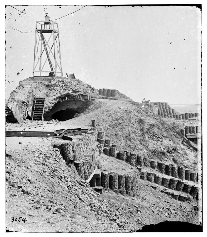 Charleston, S.C. Beacon on parapet of Fort Sumter LOC cwpb.02304