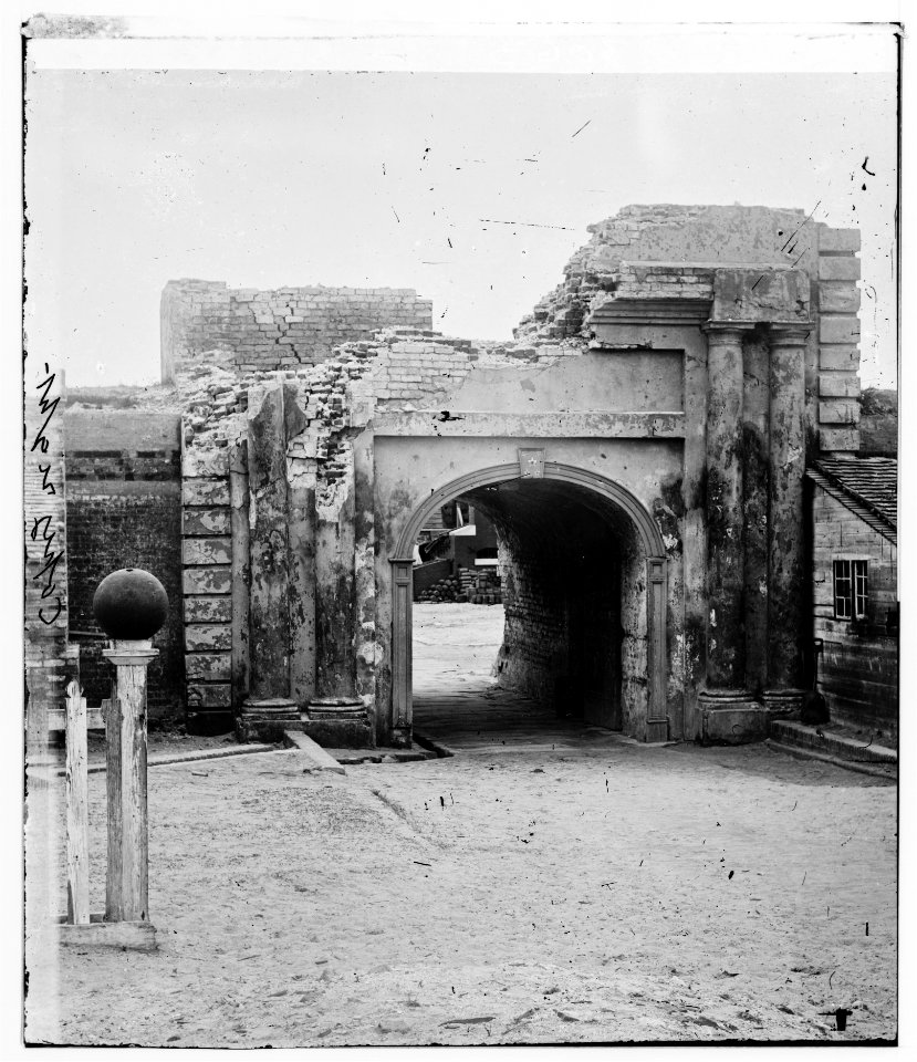 Charleston, South Carolina (vicinity). Sally-port of Fort Moultrie LOC cwpb.02323