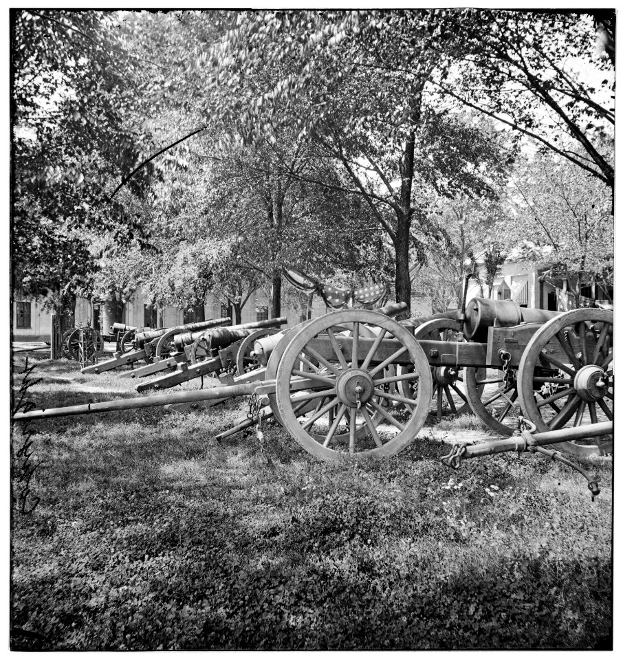 Charleston, South Carolina. Rifled cannon in the Arsenal yard LOC cwpb.02385
