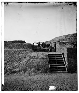 Charleston, South Carolina (vicinity). Interior of Fort Putnam on Morris Island LOC cwpb.03196