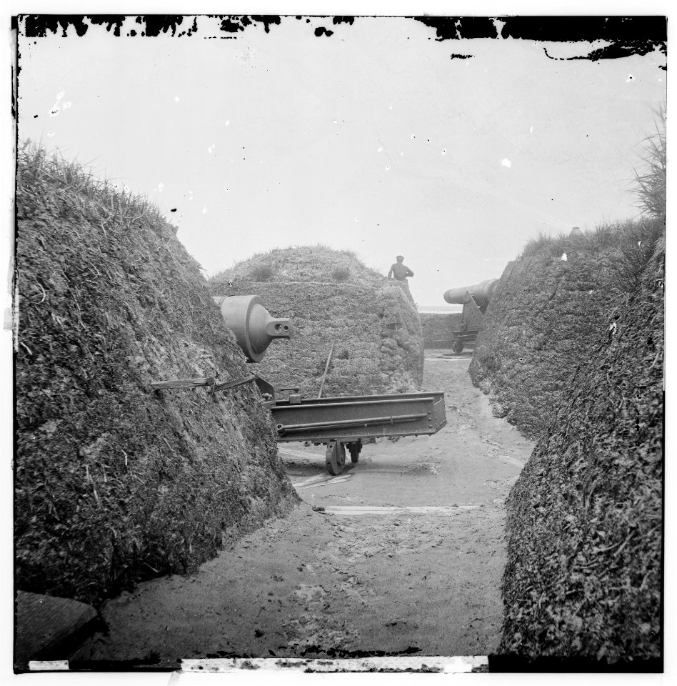 Charleston, South Carolina (vicinity). Interior view of Fort Putnam. (Morris Island) LOC cwpb.03114