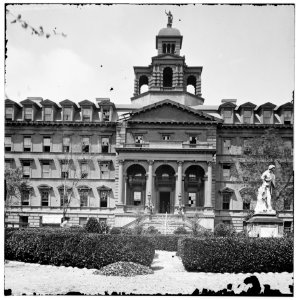 Charleston, South Carolina. The Orphan Asylum (160 Calhoun Street) Statue of William Pitt in foreground LOC cwpb.03004