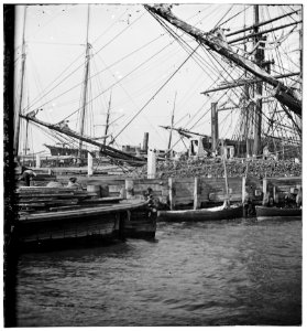 Charleston, South Carolina. View of the wharves near the Battery LOC cwpb.02381