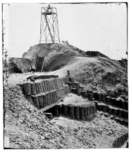 Charleston, South Carolina. Beacon on parapet of Fort Sumter LOC cwpb.02307