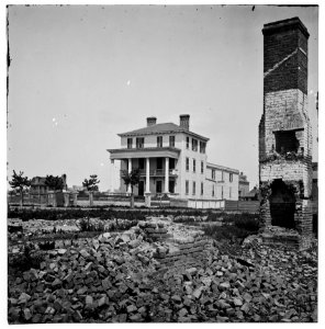 Charleston, South Carolina. O'Connor house on Broad Street where Federal officers were confined under fire LOC cwpb.03053