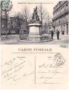 CHARLEVILLE — Monument Commémoratif de la Guerre de 1870. (2)