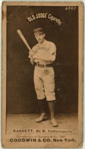 Charley Bassett, Indianapolis Hoosiers, baseball card portrait LCCN2007686535
